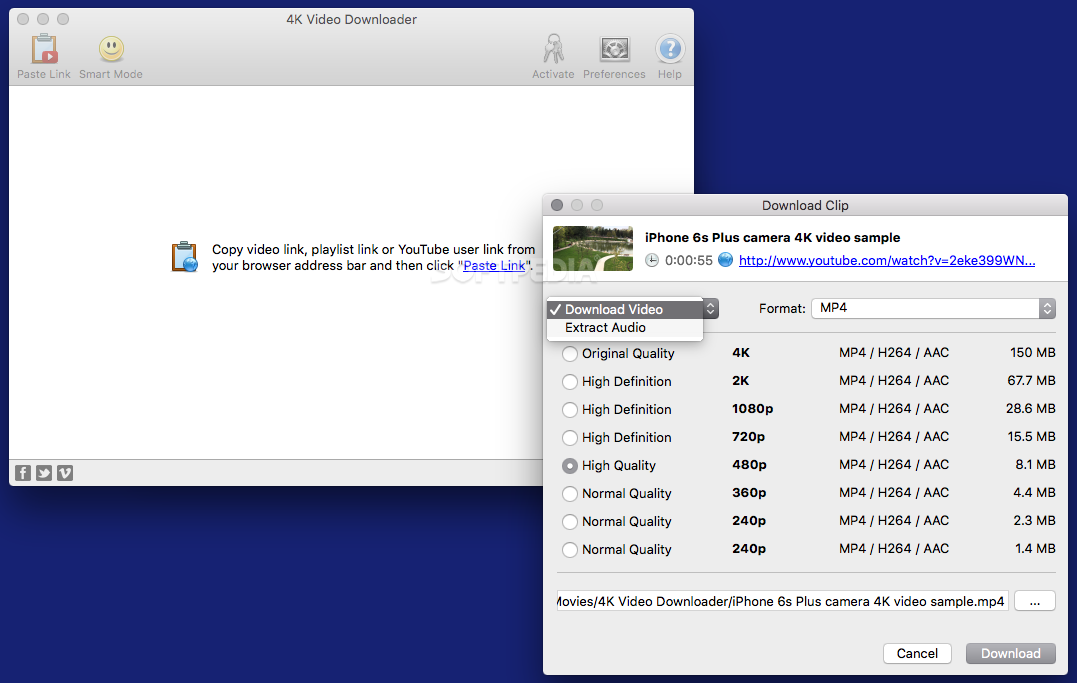 4K Downloader 5.6.9 instal the new for mac